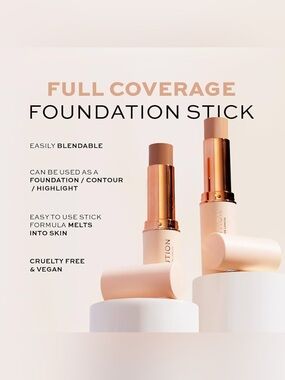 F1 Makeup Revolution Fast Base Stick Foundation Contour & Highlight F1 Fair Skin